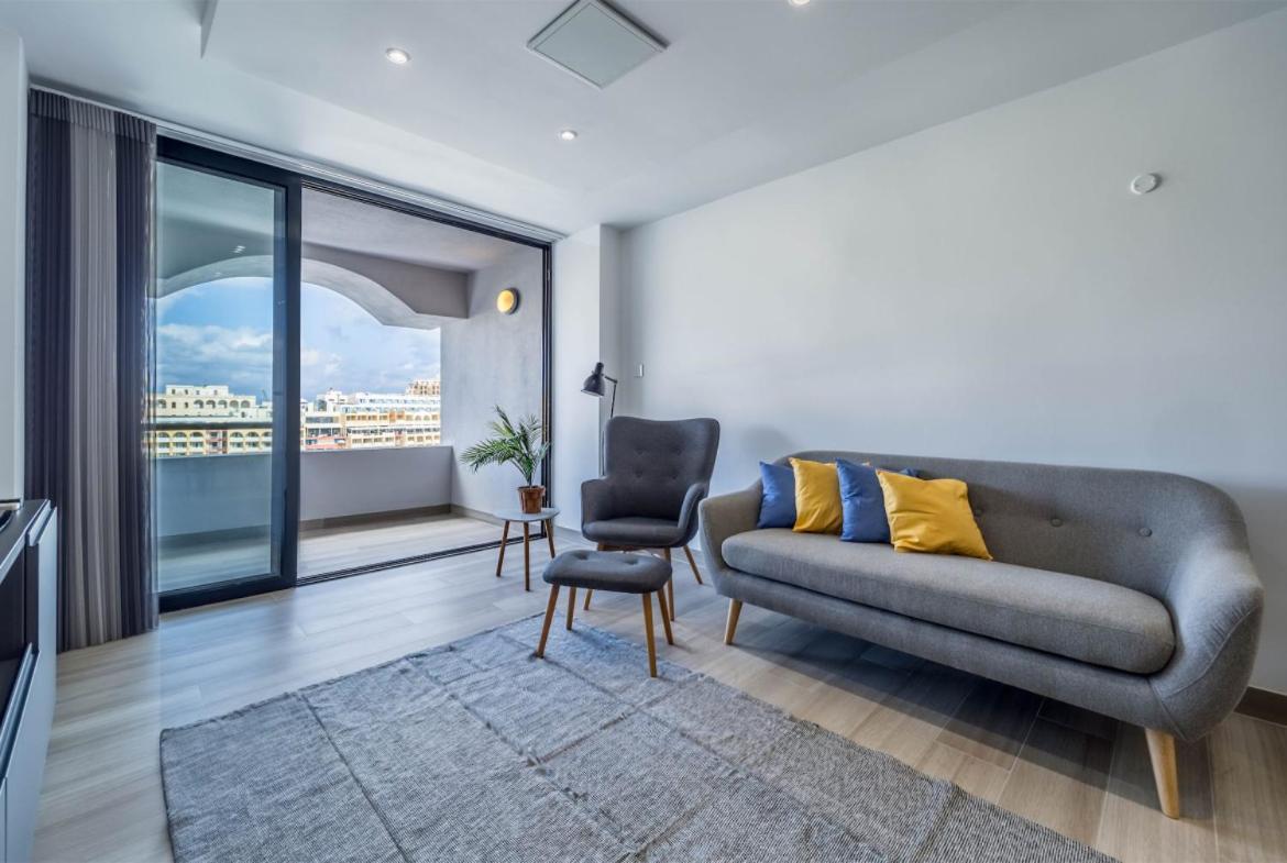 Deluxe Seaview Apartment San Ġiljan Exterior foto
